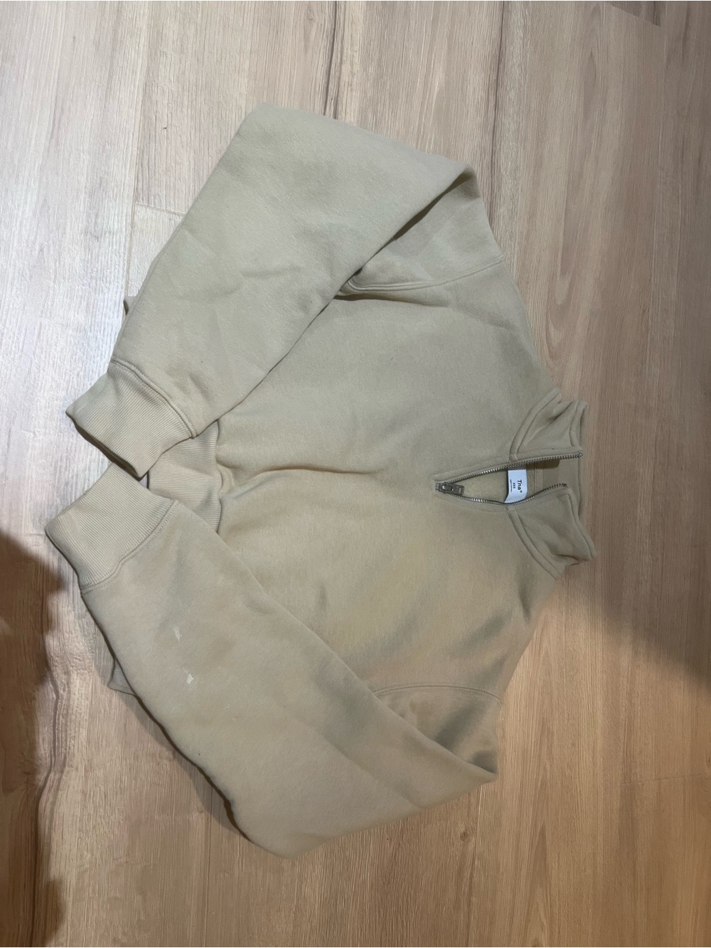 Half-Zip Sweatshirt - Cream